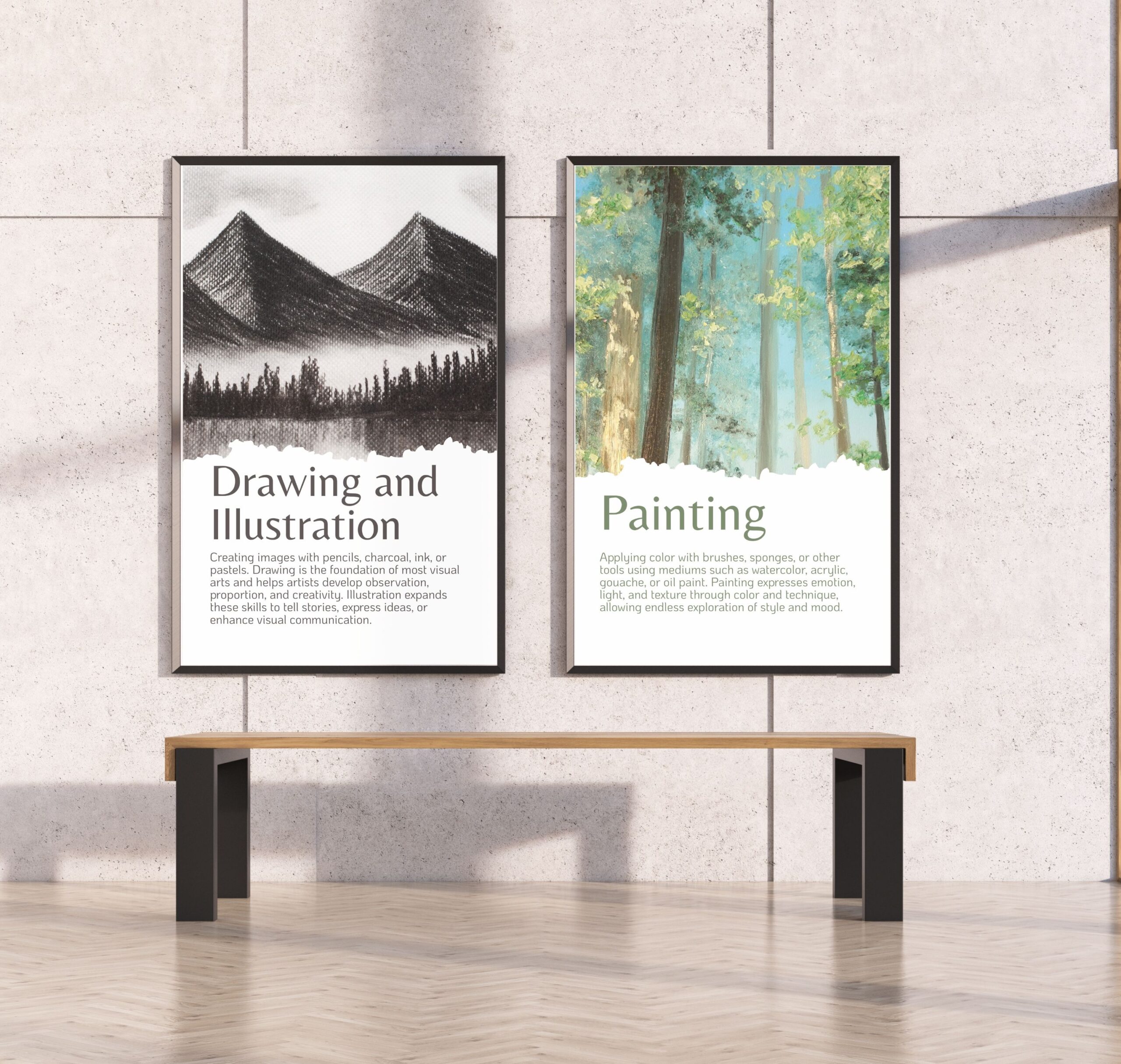 Types of Art Media Set