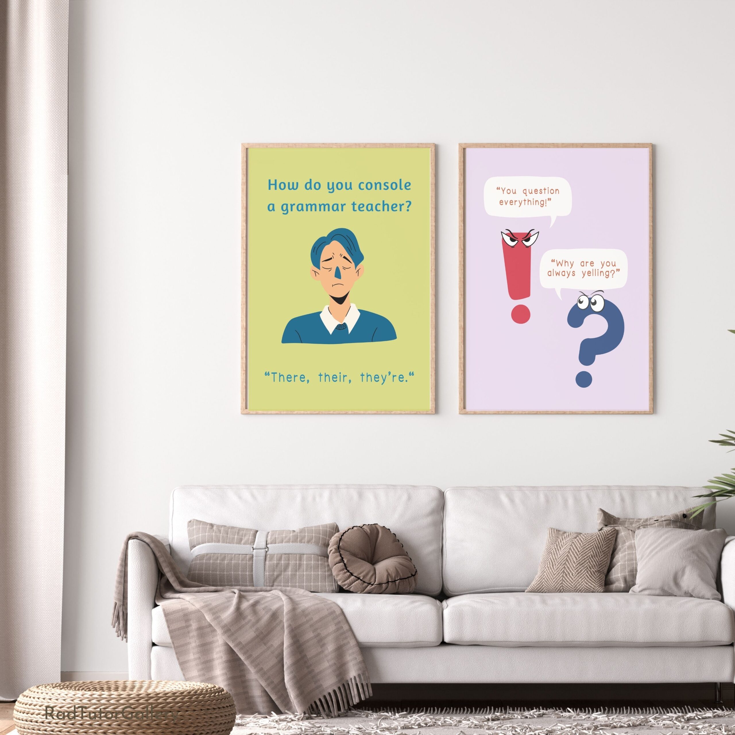 Funny Grammar Puns Set