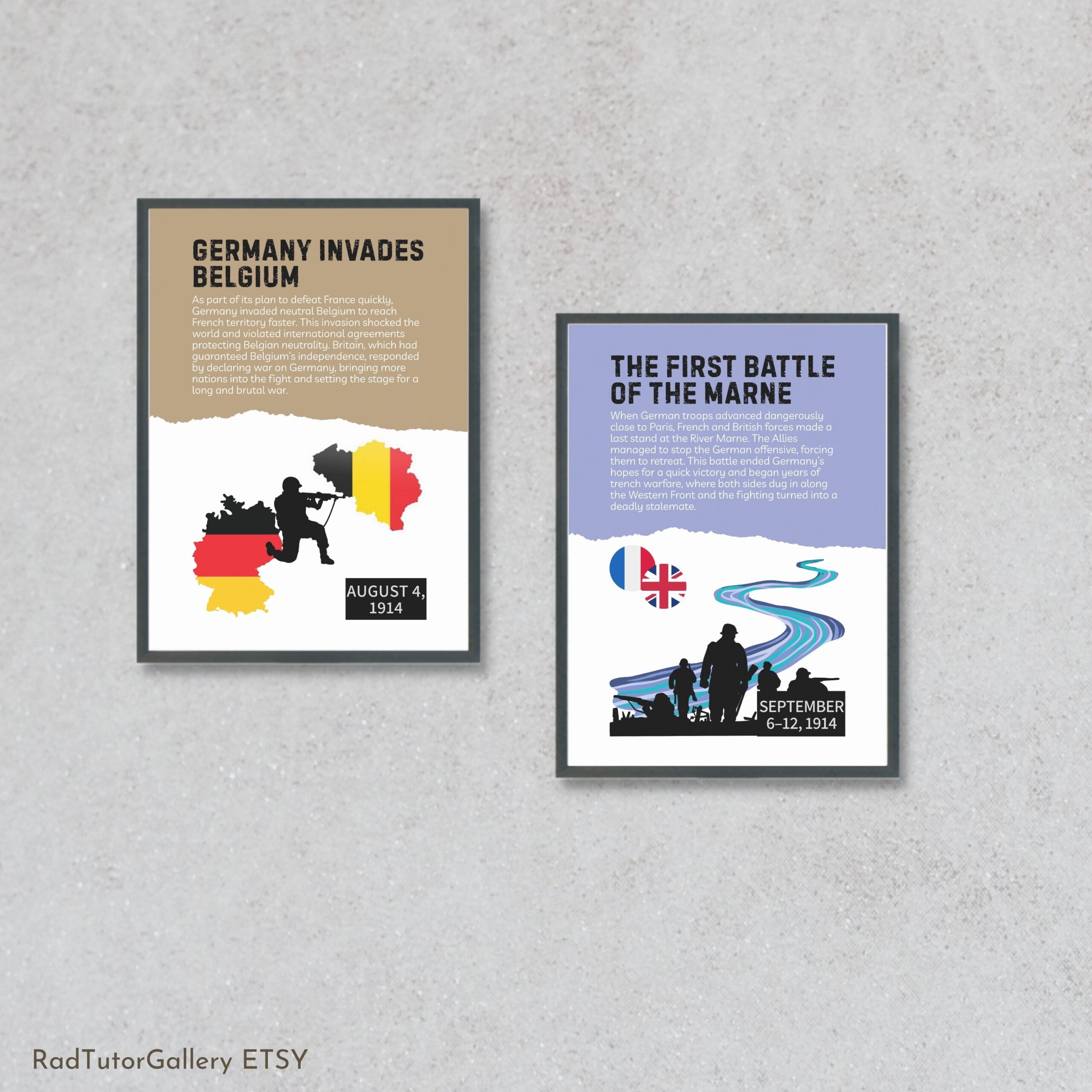 World War 1 Key Events Set