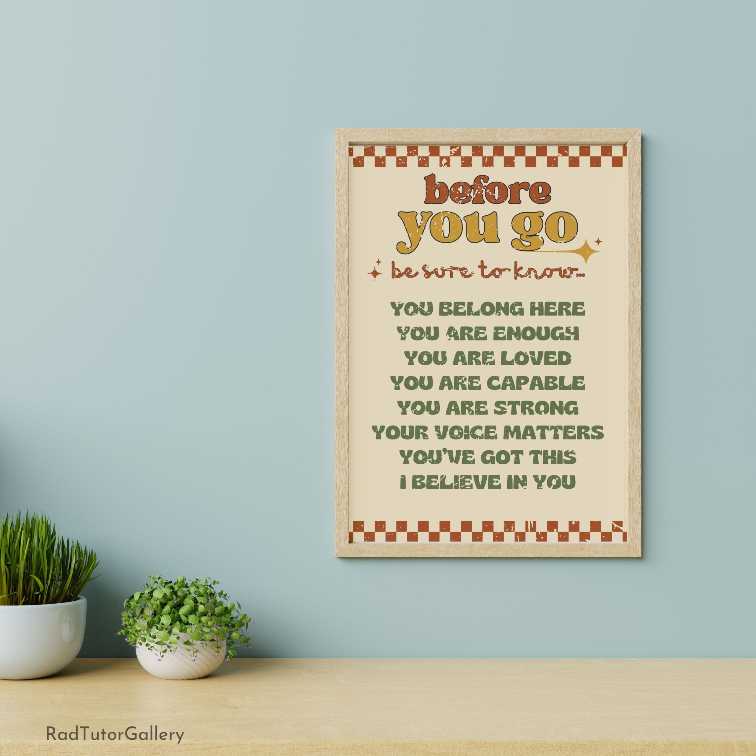Before You Go Affirmations Print