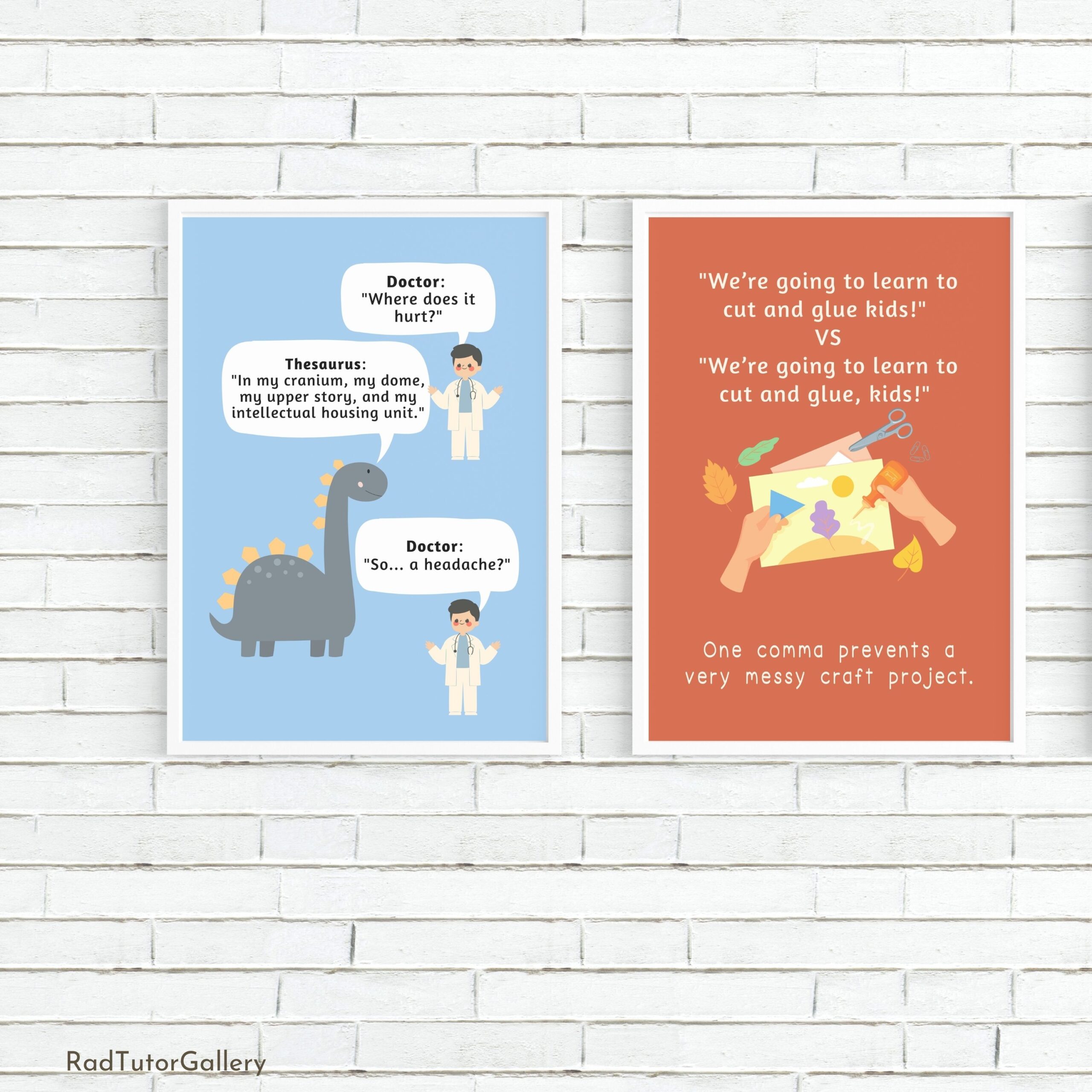 Funny Grammar Puns Set