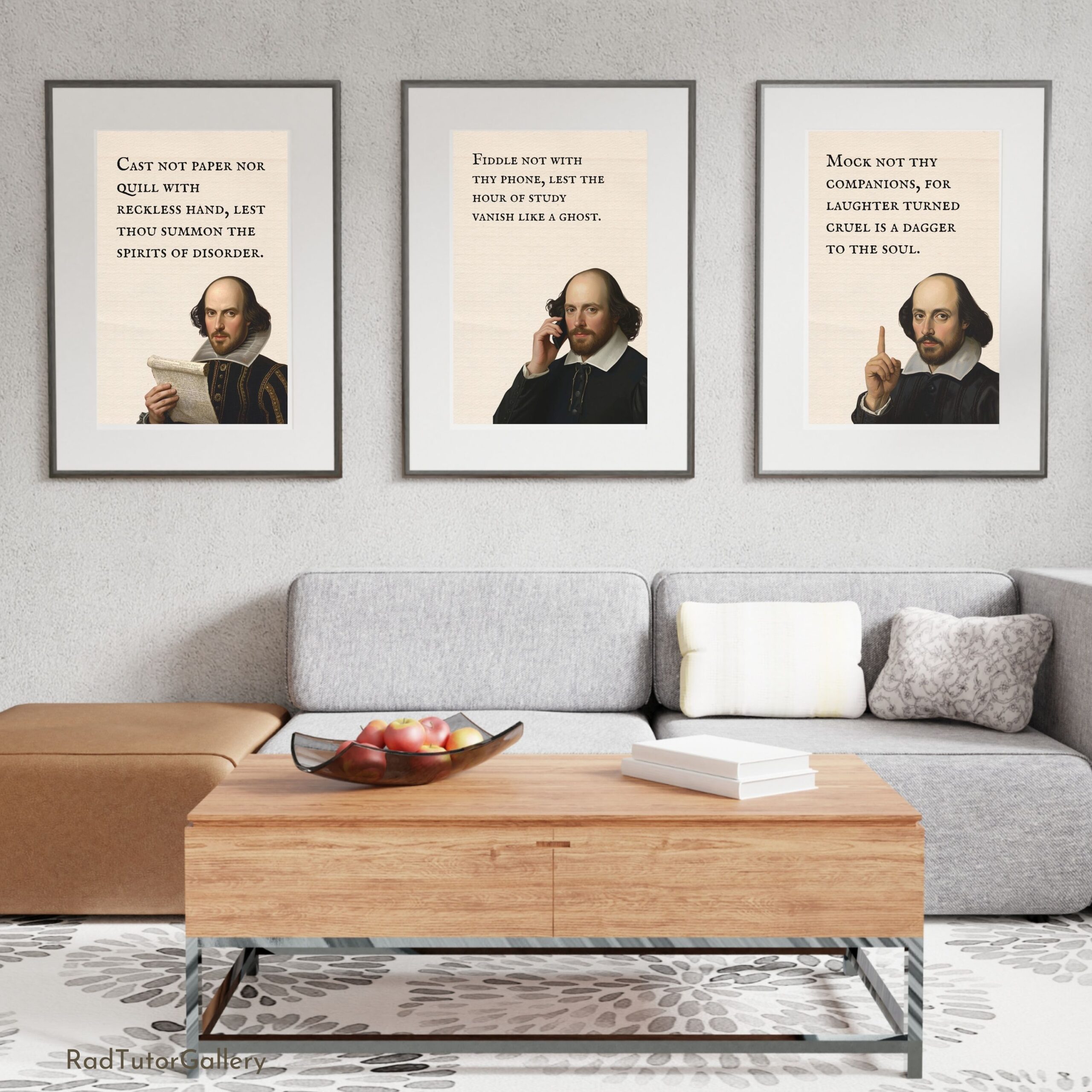 Funny Shakespeare Class Rules Set