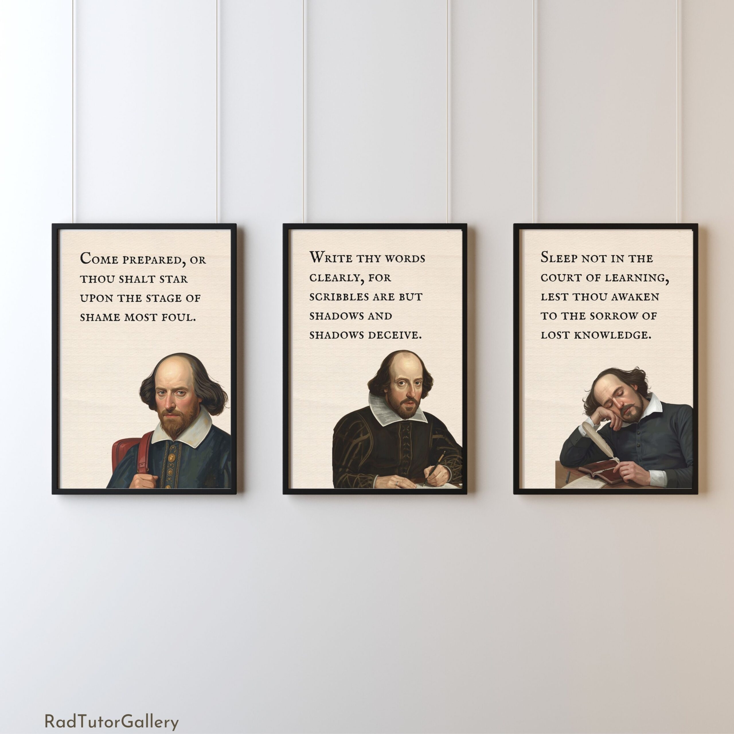 Funny Shakespeare Class Rules Set