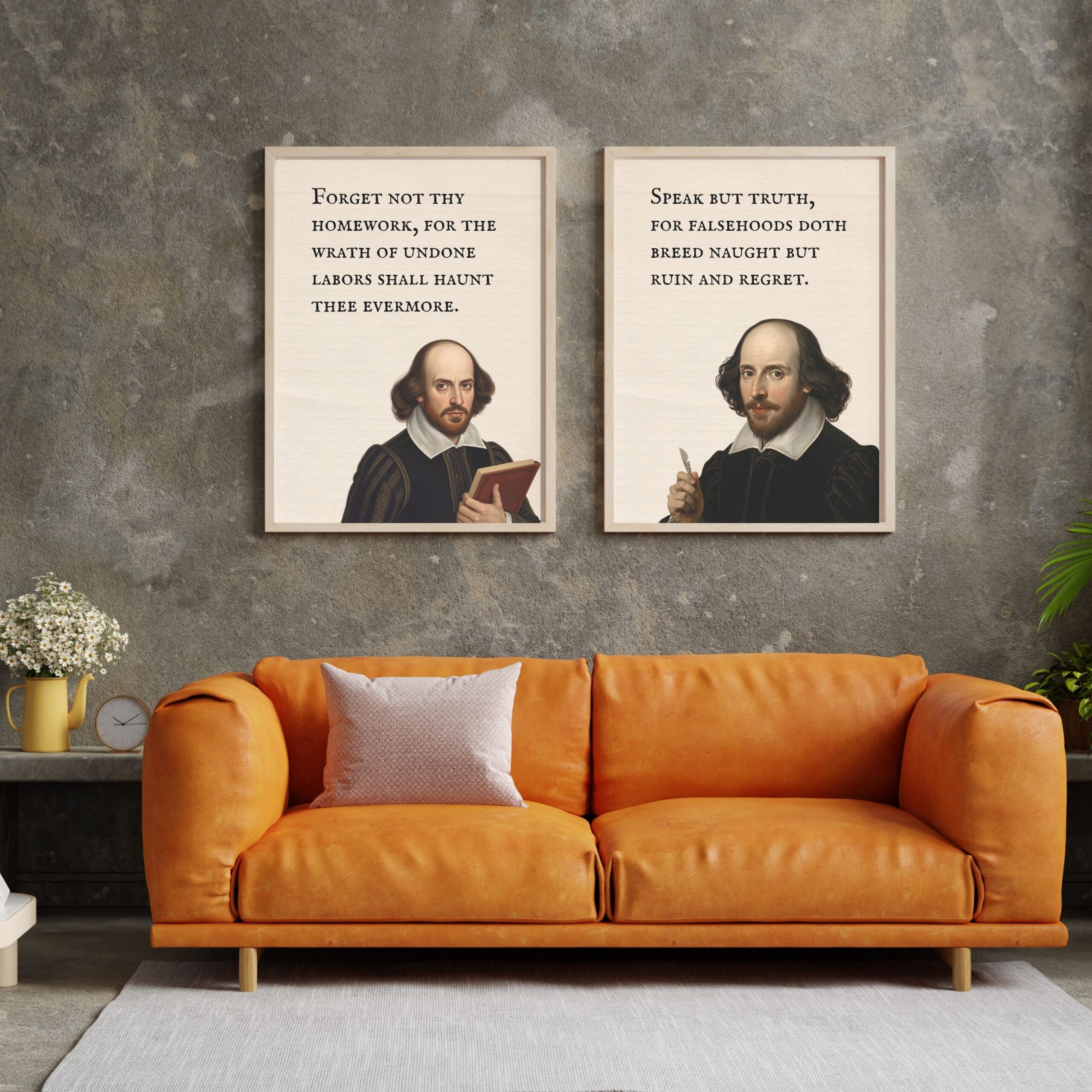 Funny Shakespeare Class Rules Set