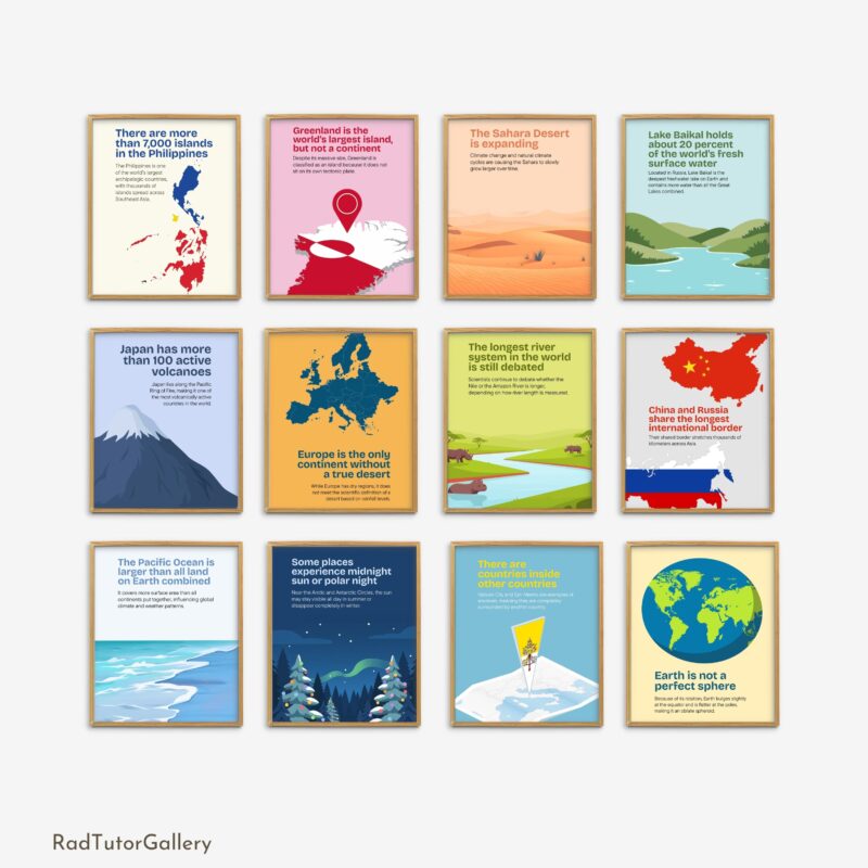 Geography Fun Facts Set