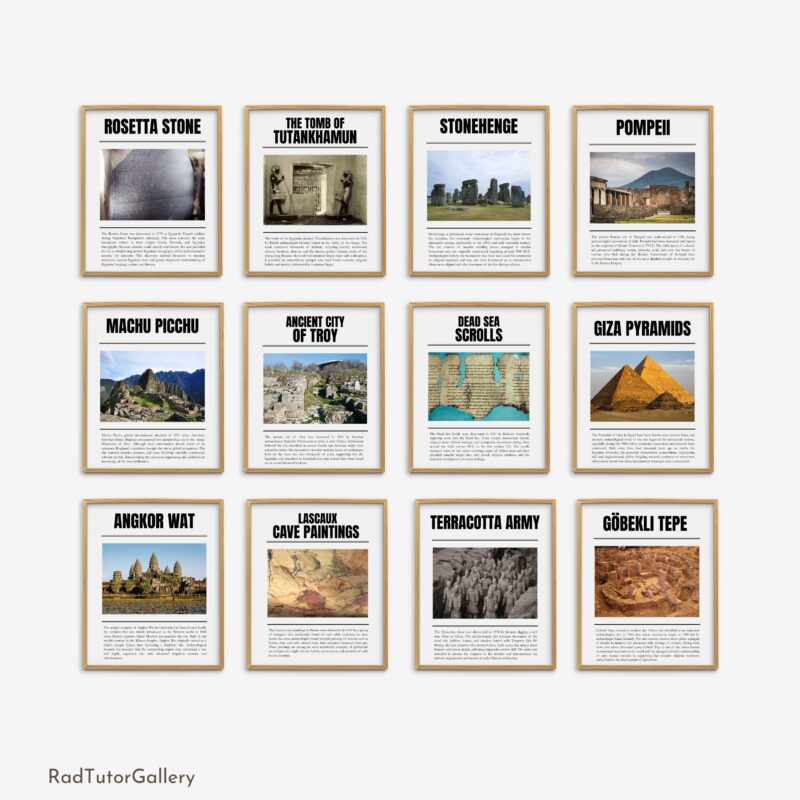 Famous Archaeological Discoveries Set