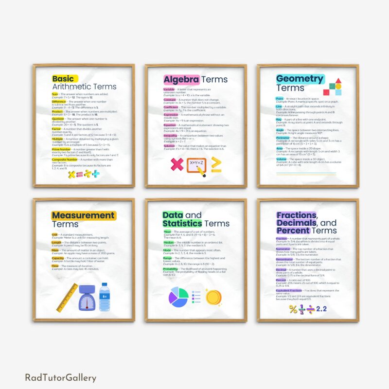 Math Vocab Set
