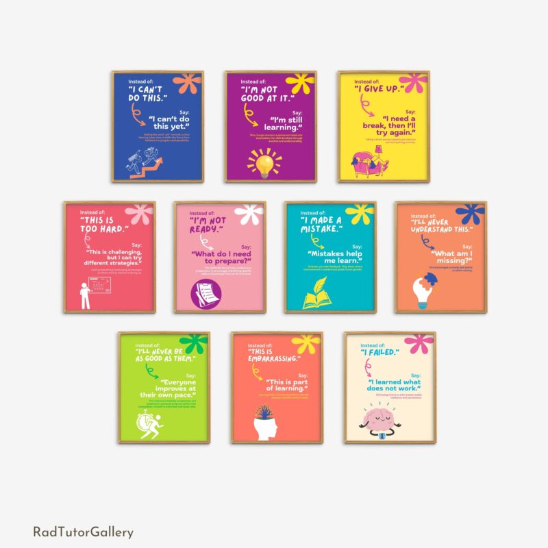 Growth Mindset Language Swaps Set