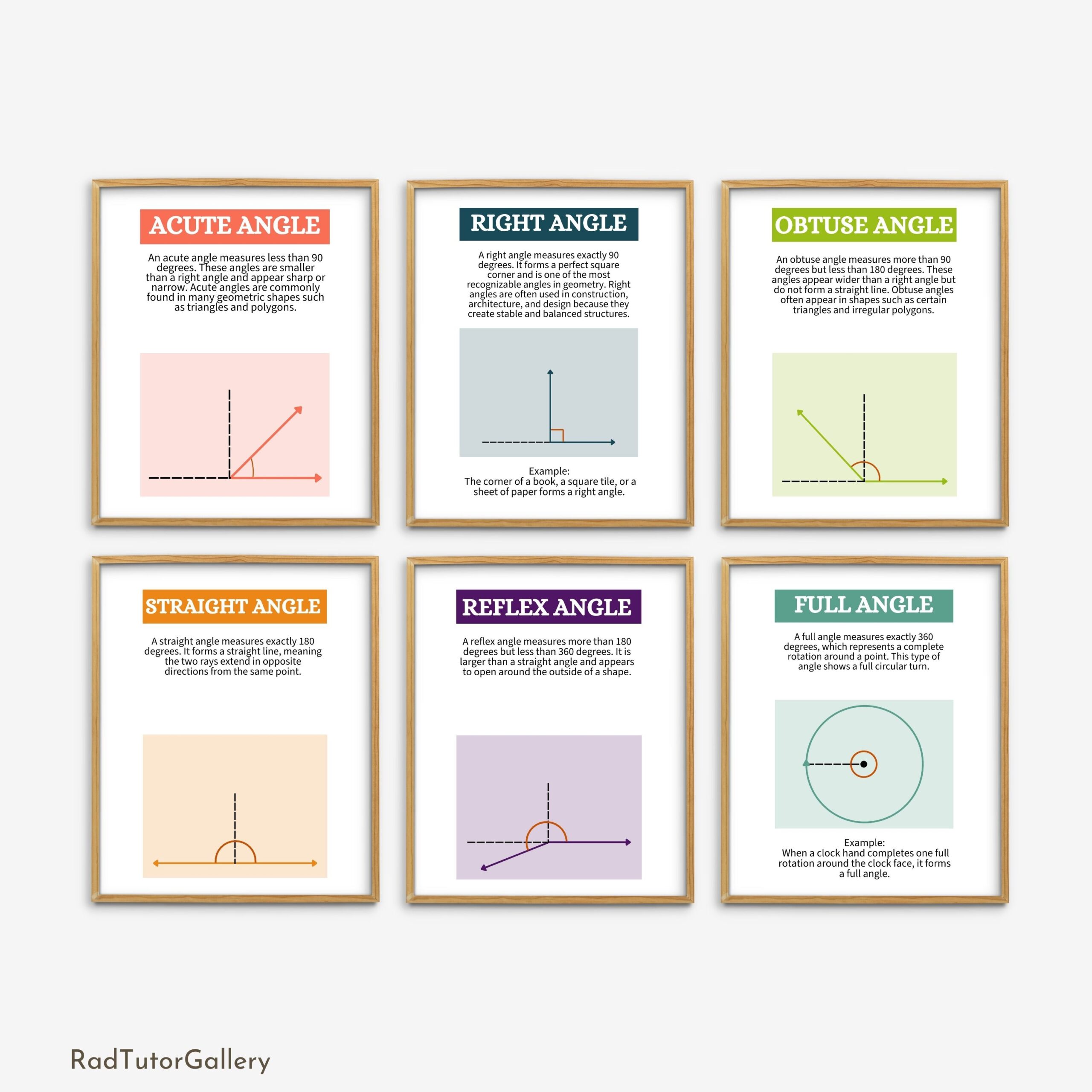 Types of Angles Set