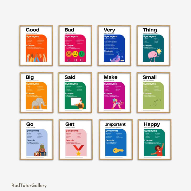 Synonyms for Overused Words Set