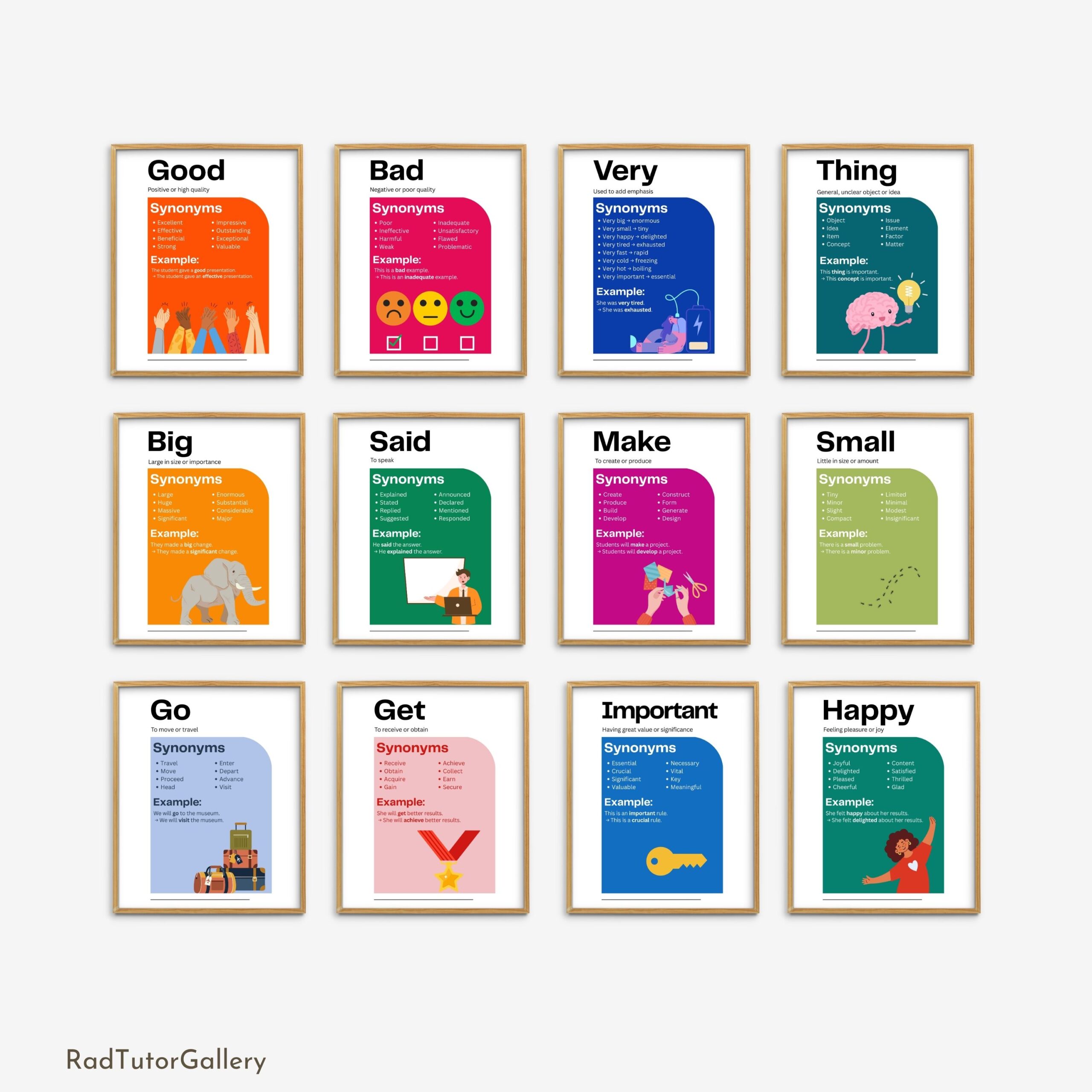 Synonyms for Overused Words Set
