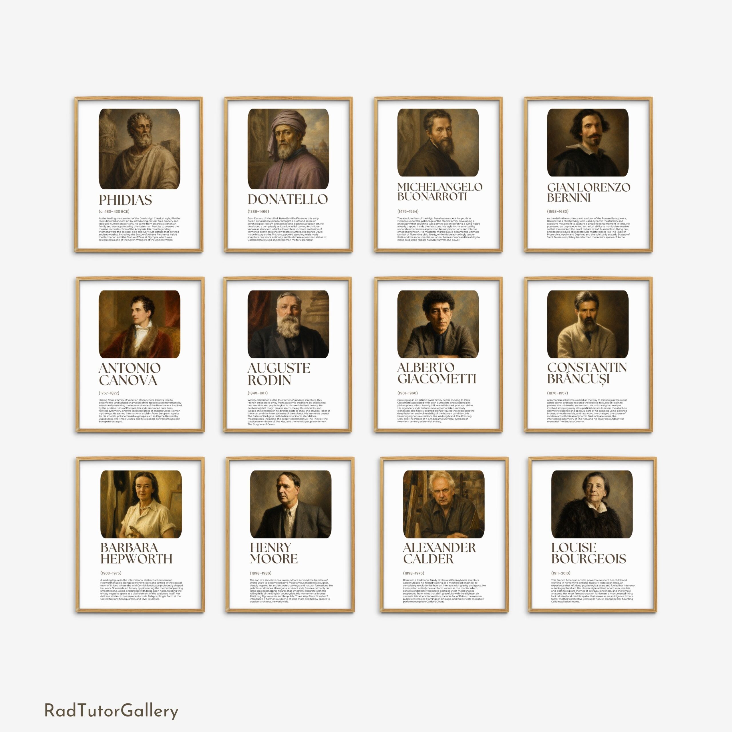 Famous Sculptors Set