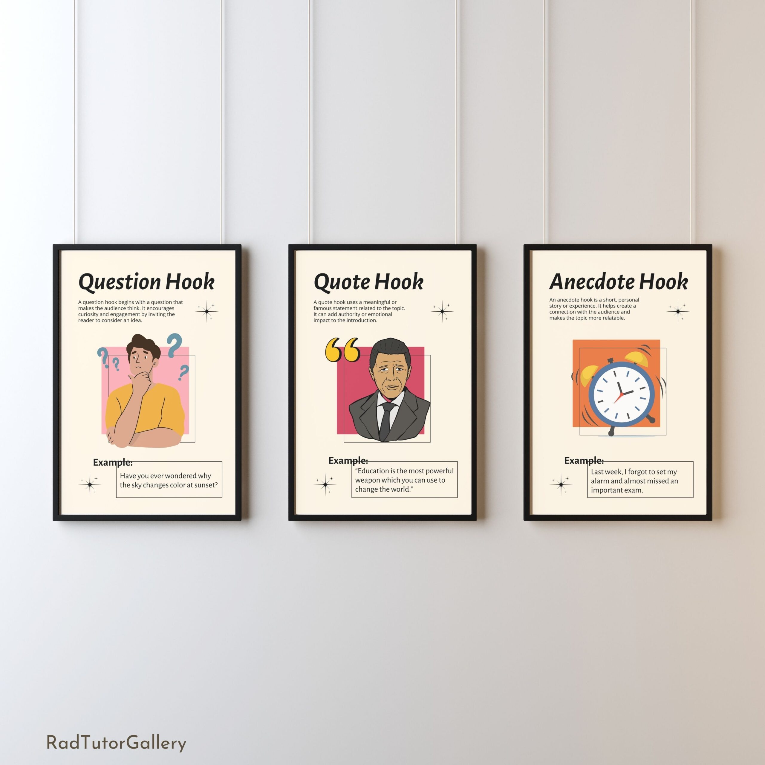 Types of Hooks Set