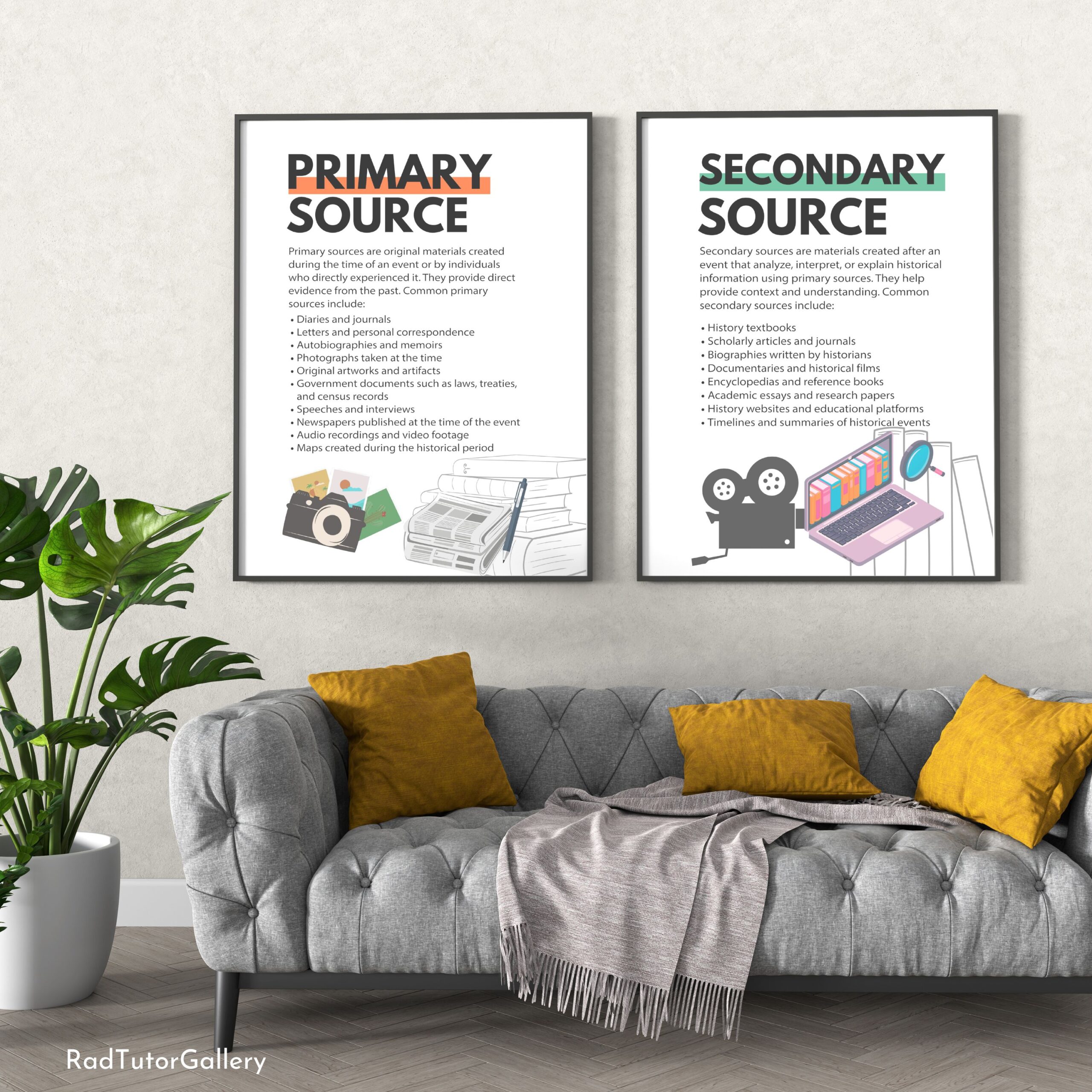 Primary and Secondary Sources Set