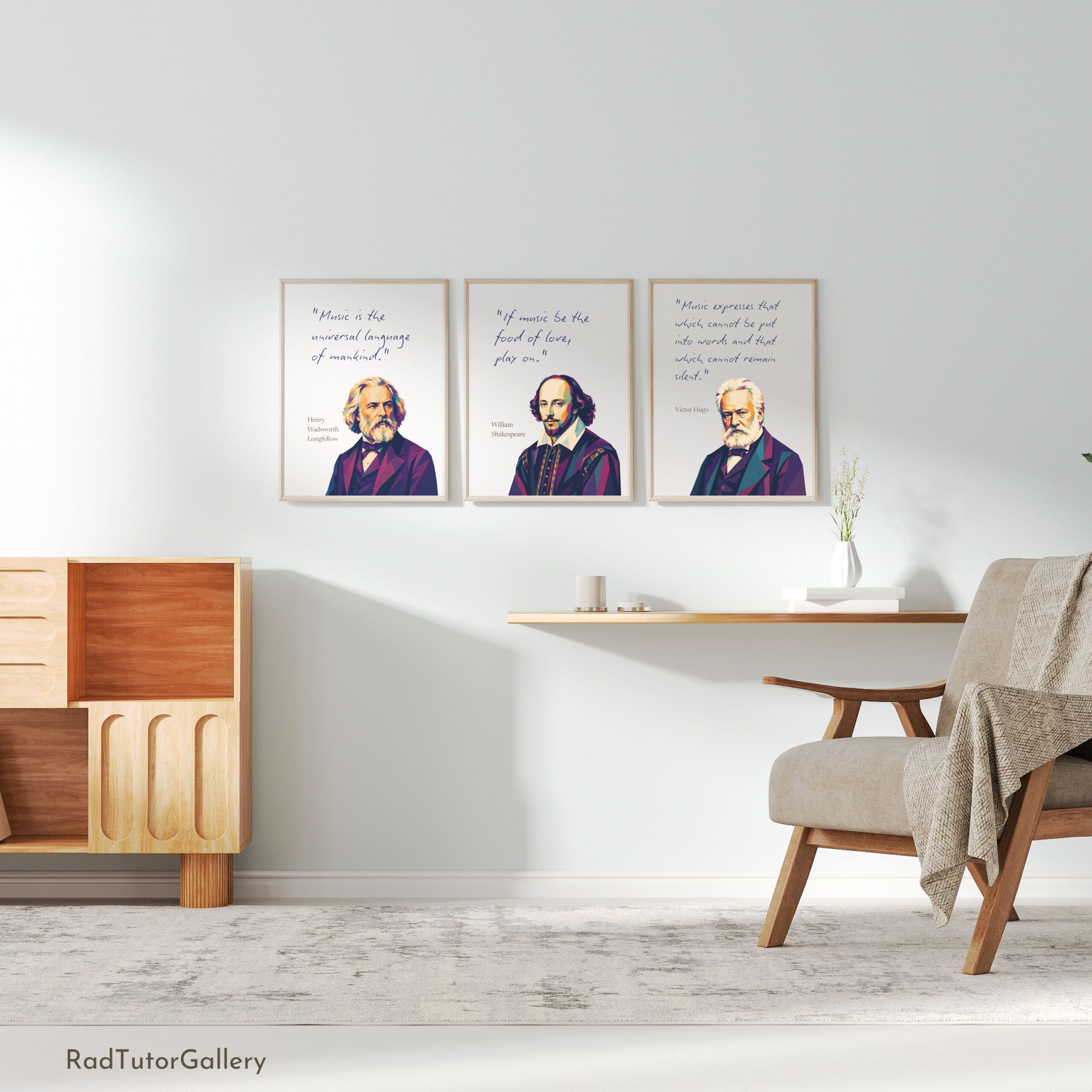 Famous Music Quotes Set
