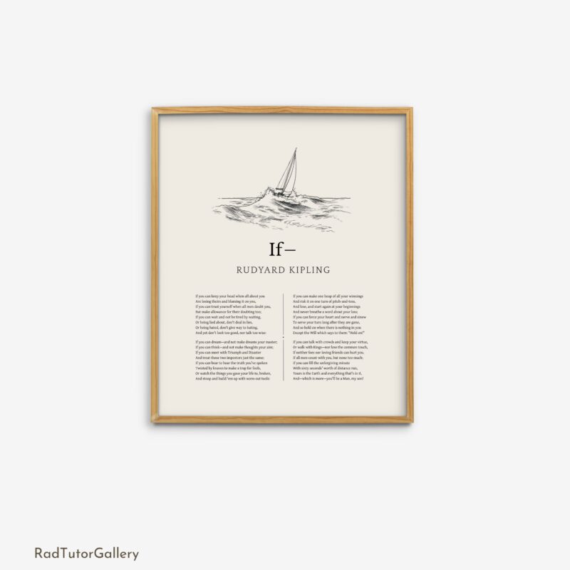 If— by Rudyard Kipling Print