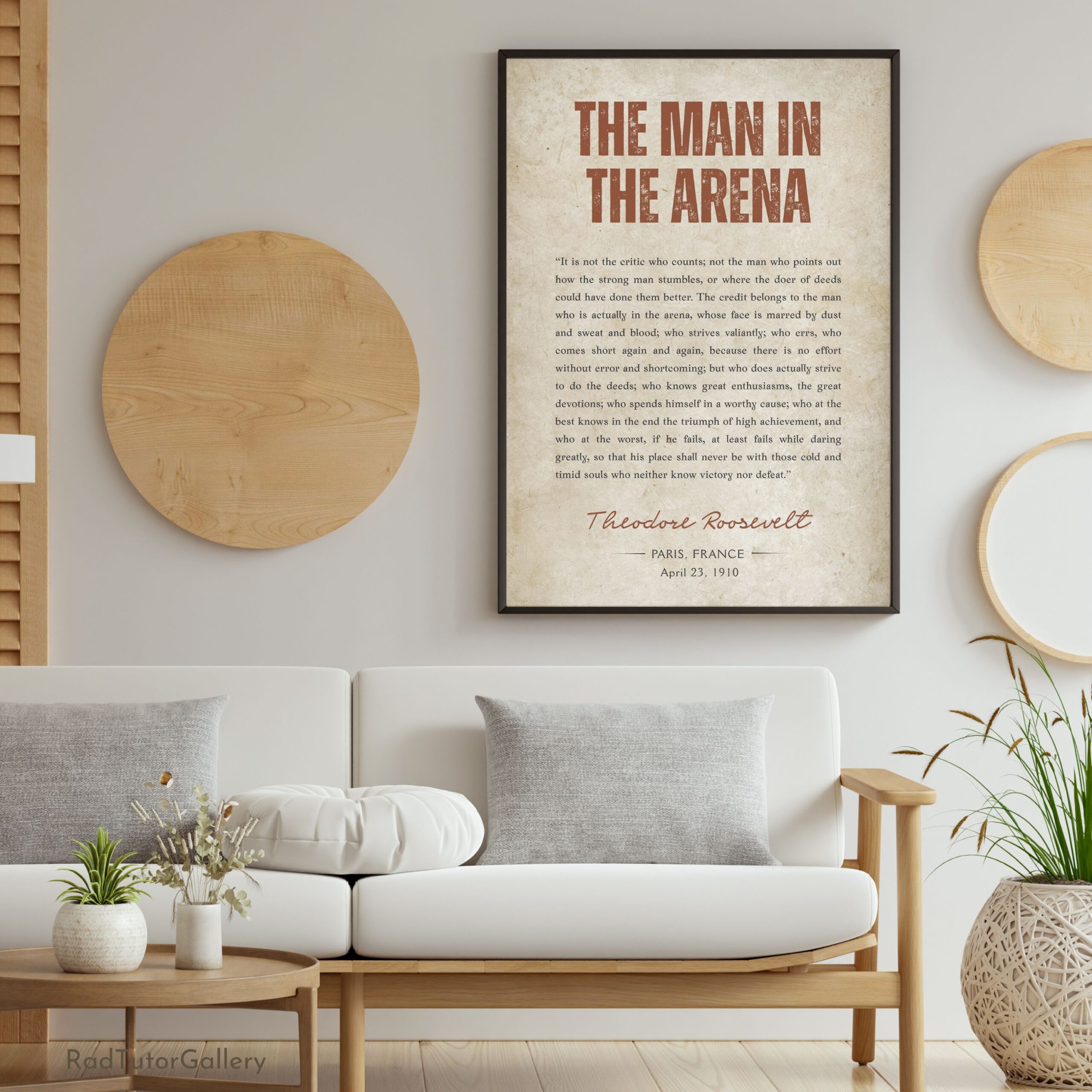 The Man in the Arena Print