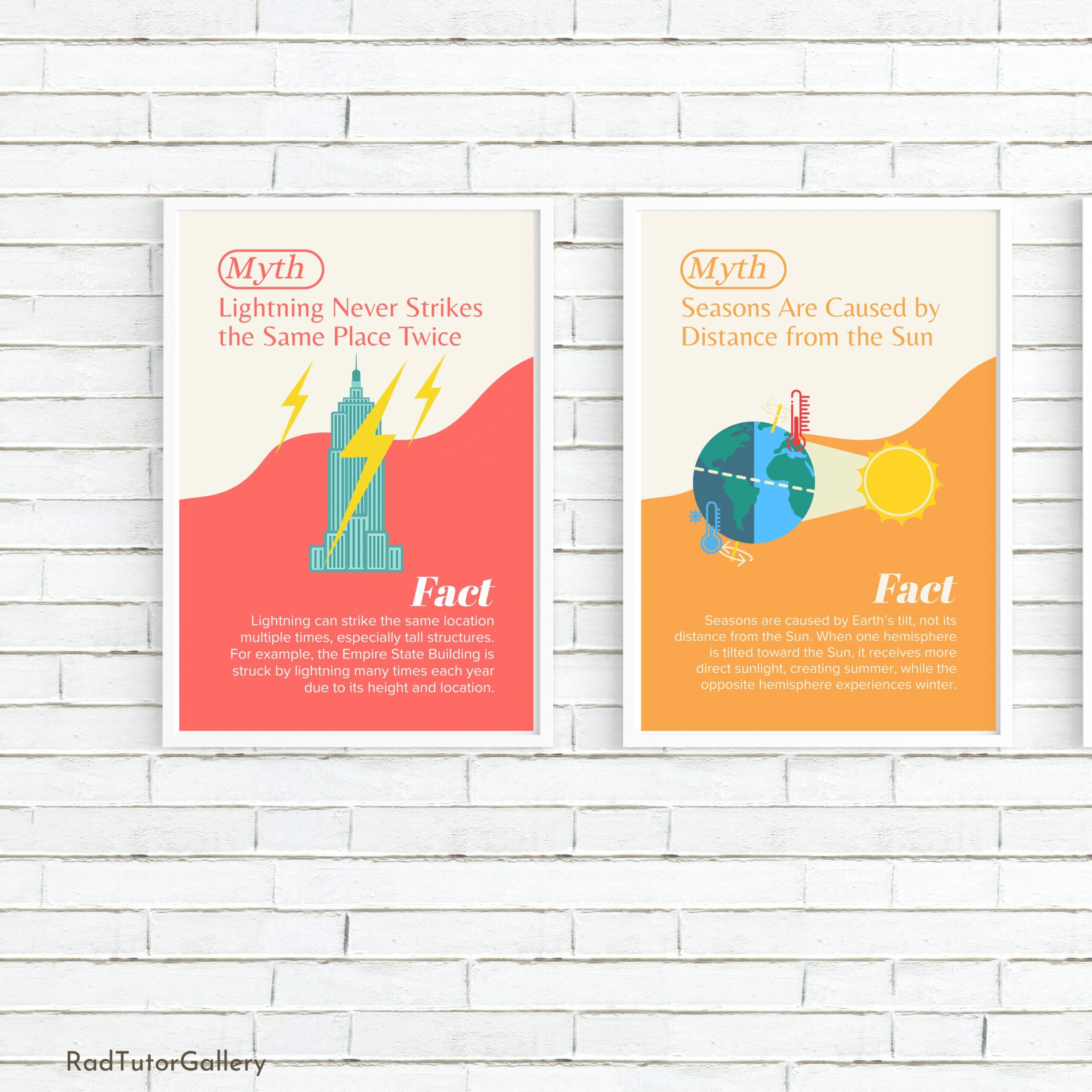 Science Myths VS Facts Set