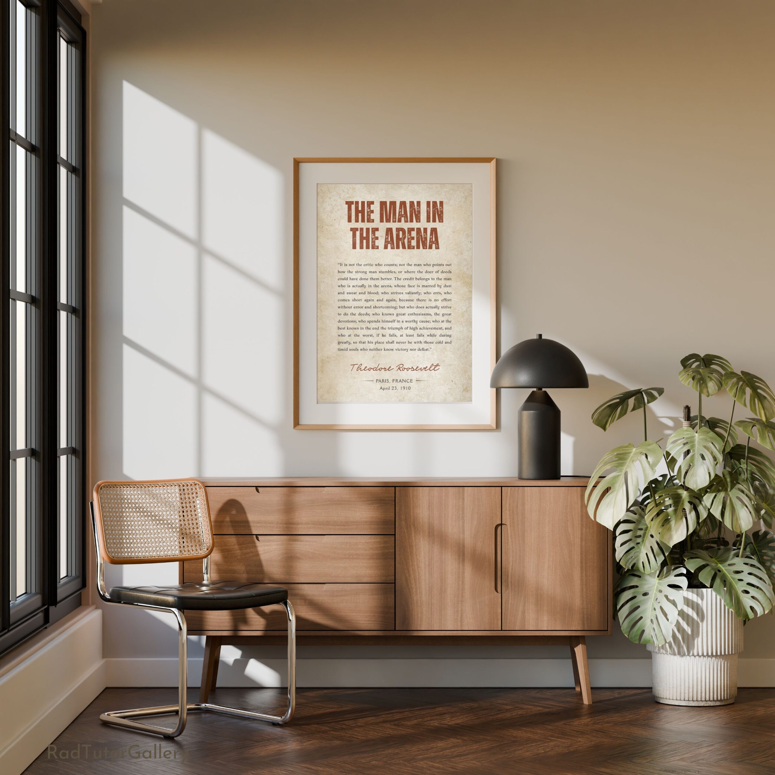 The Man in the Arena Print