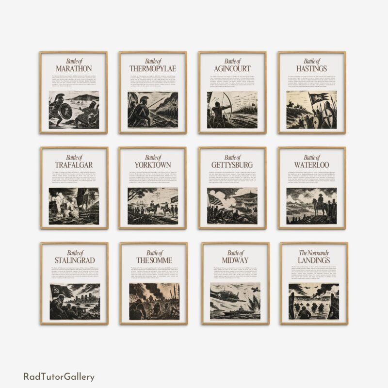 famous historical battles history posters