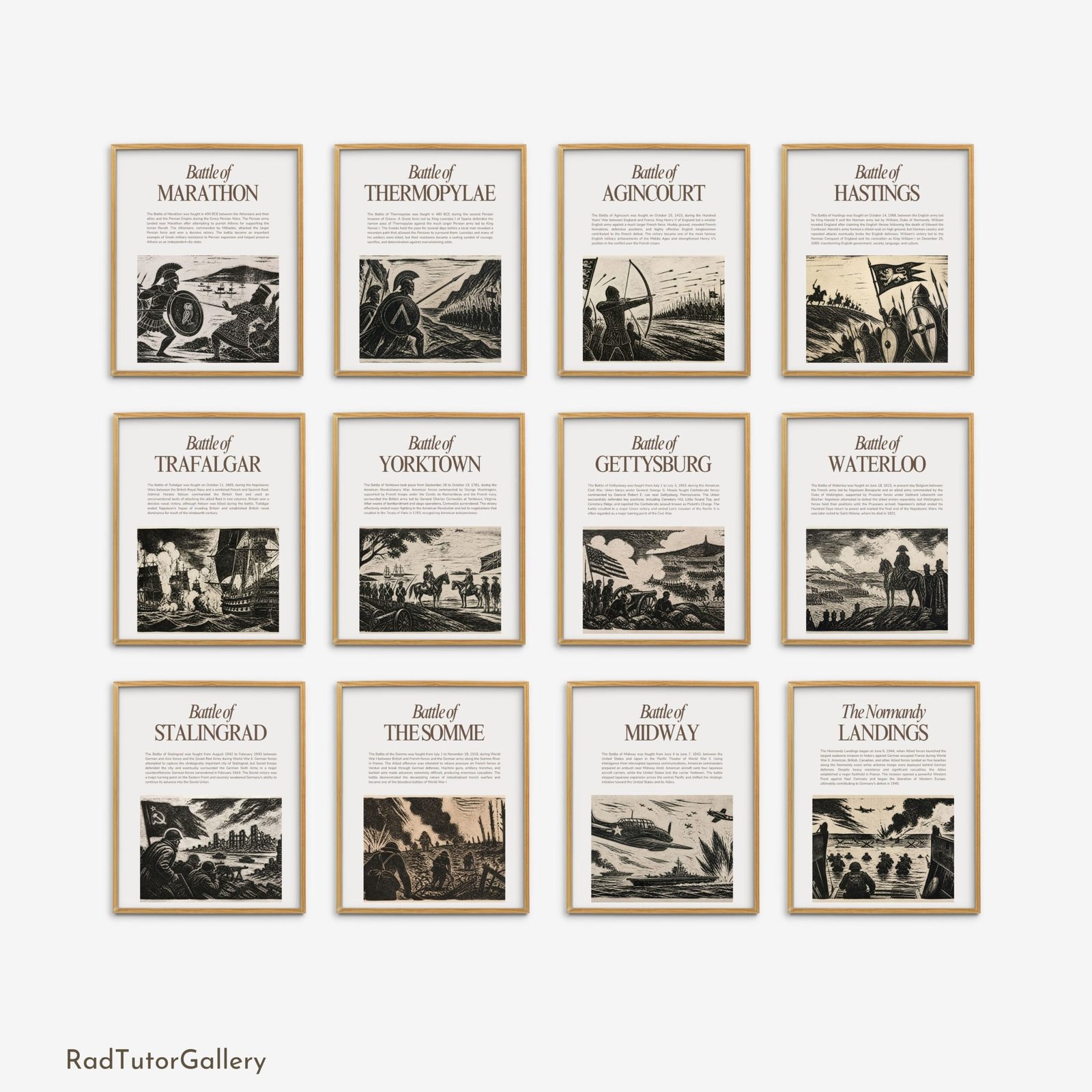 famous historical battles history posters