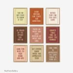 gratitude growth mindset quotes set autumn fall decor
