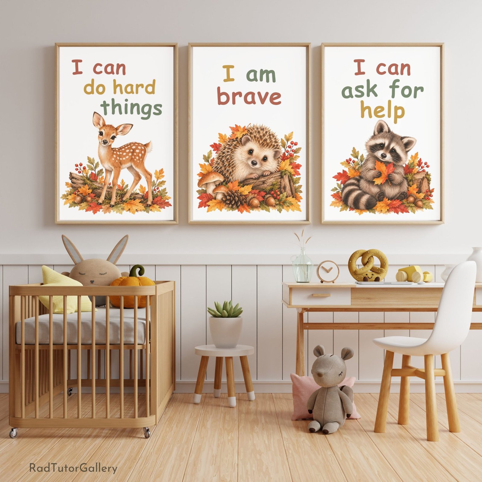 Woodland Animals Set | Growth Mindset Printable Classroom Posters | Autumn Animals Fall Classroom Decor