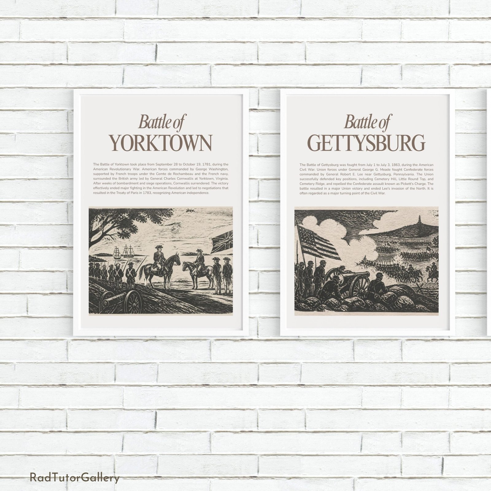 Famous Historical Battles Set | Printable Classroom Posters | History Classroom Decor