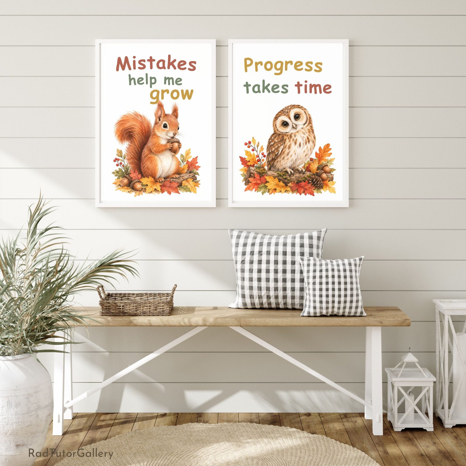 Woodland Animals Set | Growth Mindset Printable Classroom Posters | Autumn Animals Fall Classroom Decor
