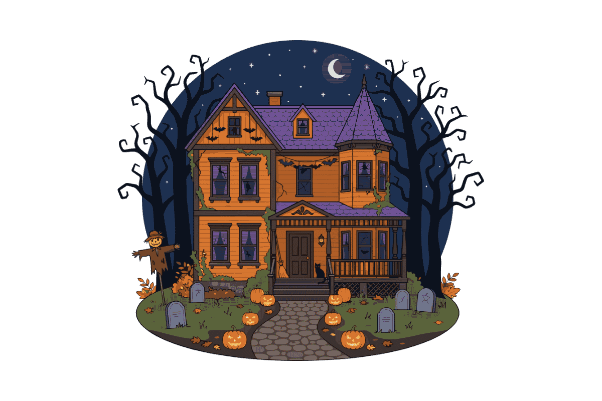 Halloween haunted house design