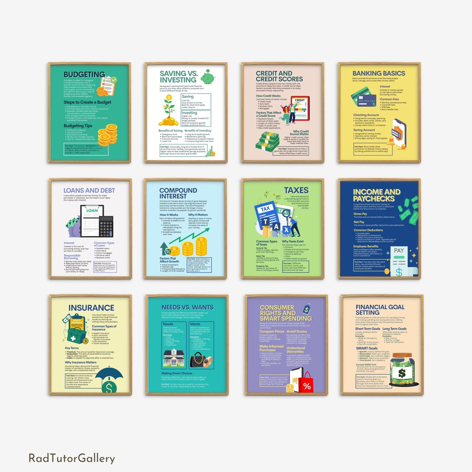 financial literacy skills, saving money curriculum, teen life skills bulletin board