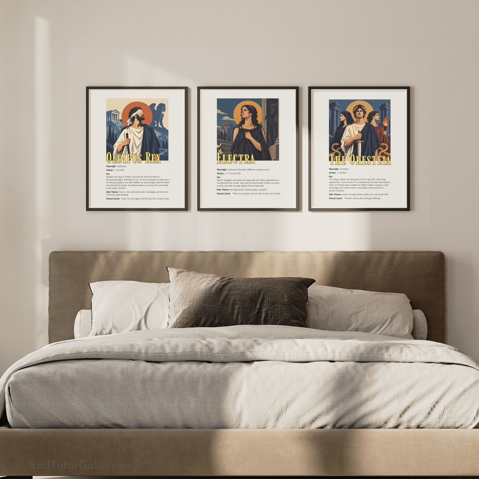 Famous Greek Tragedies Set | Printable Classroom Poster
