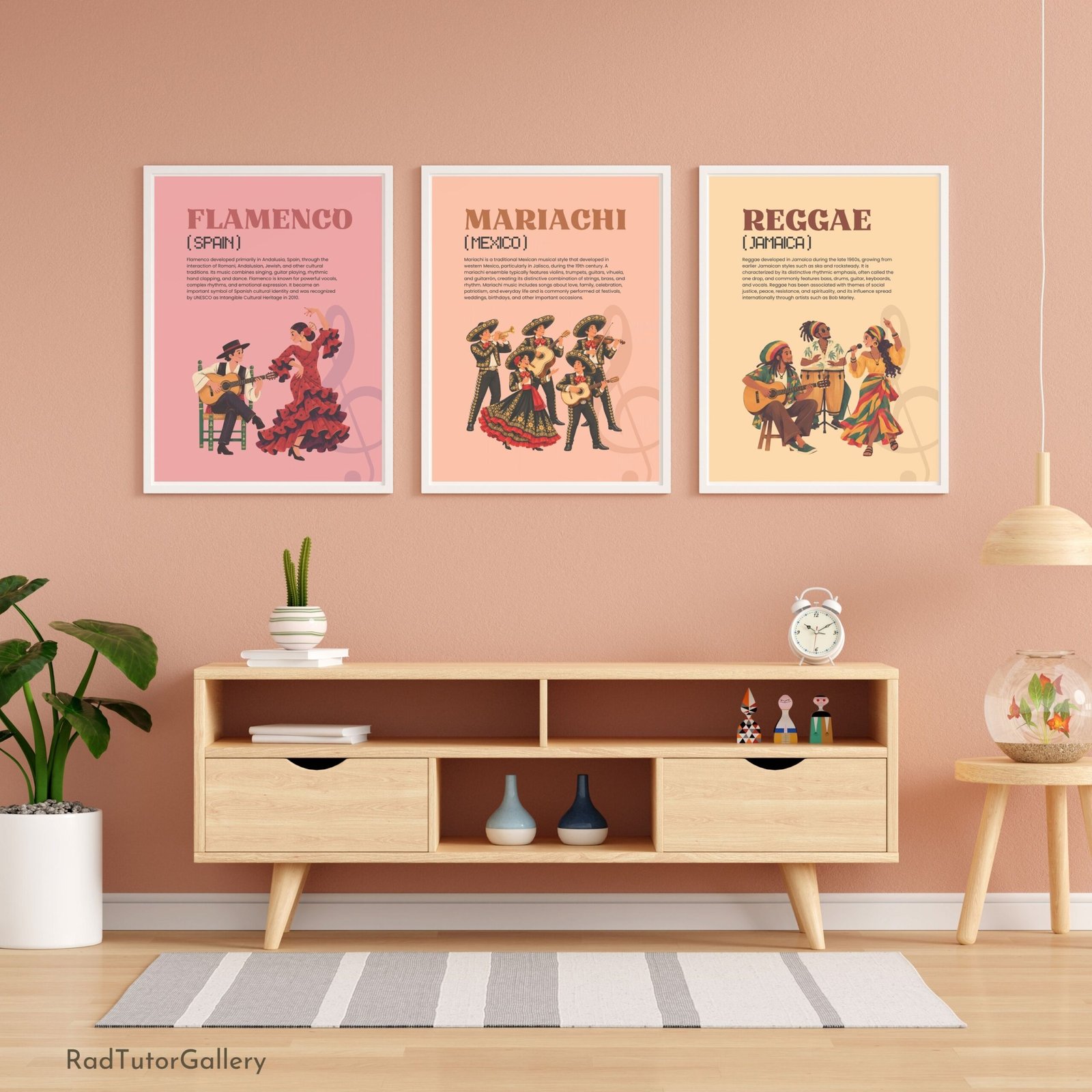 music around the world set music class decor music education prints