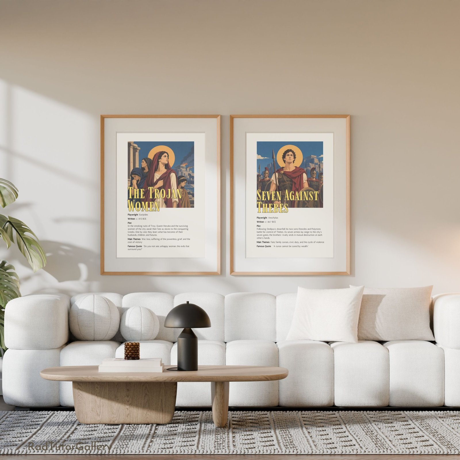 Famous Greek Tragedies Set | Printable Classroom Poster