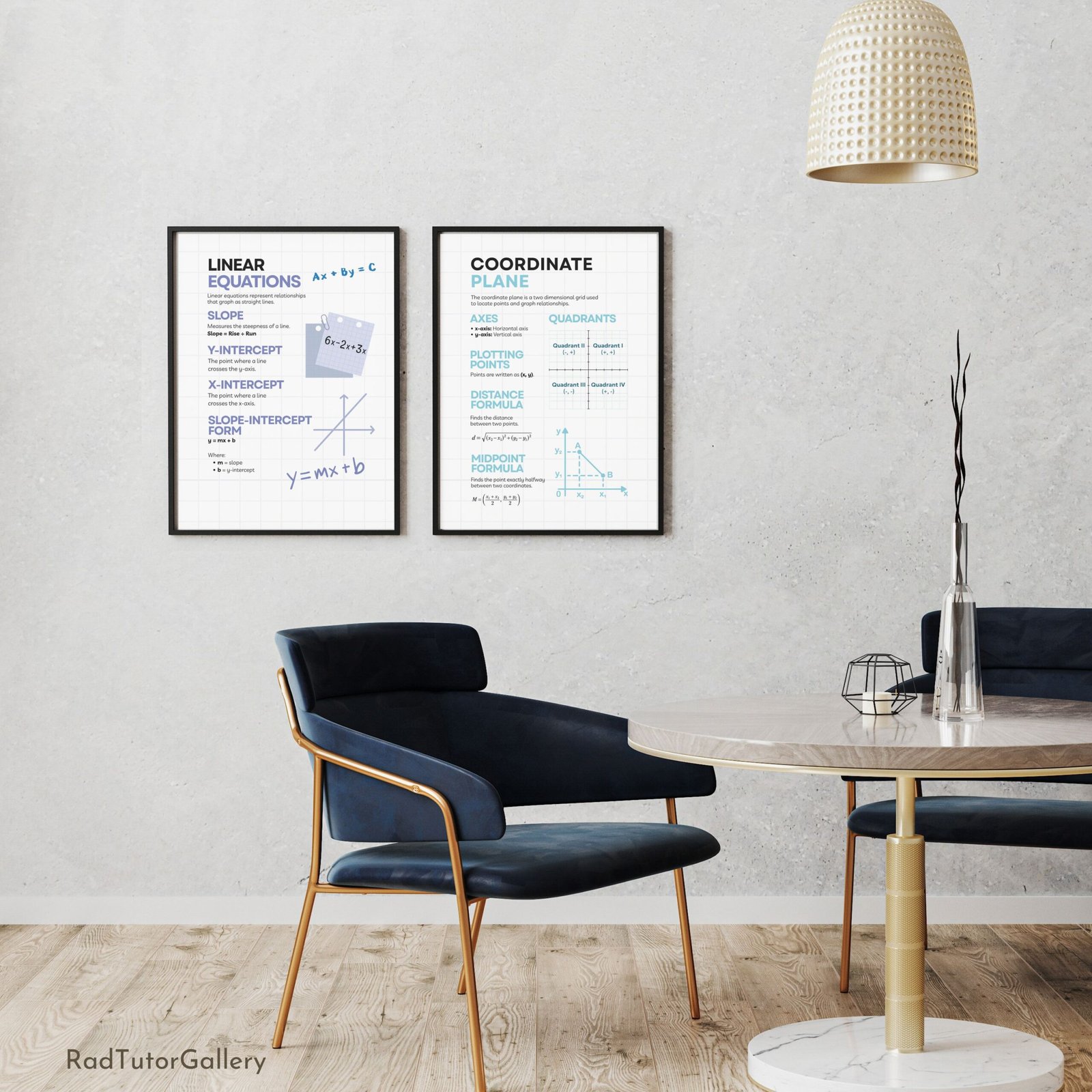 math educational set, math bulletin board, math for high school