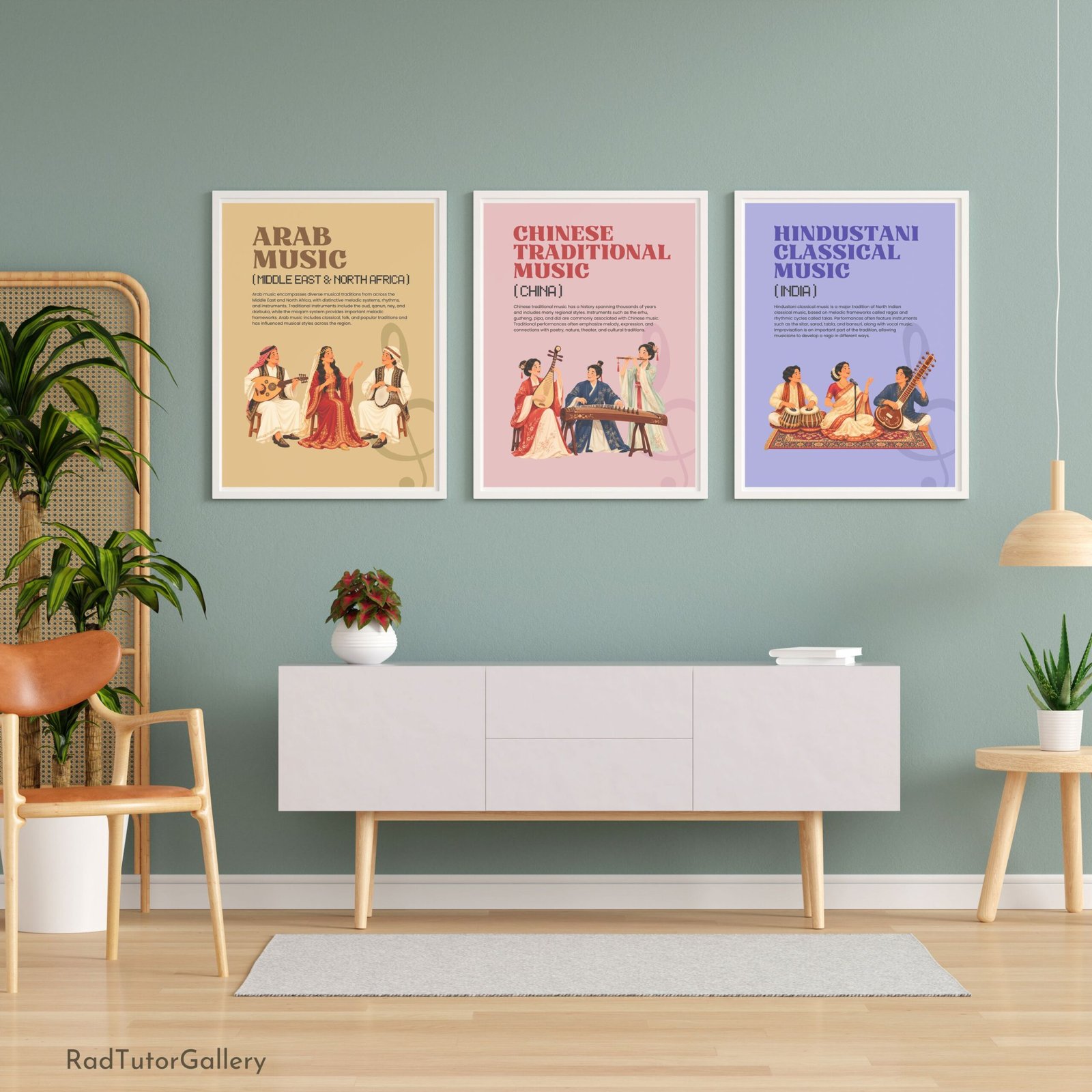music around the world set music class decor music education prints